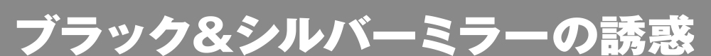 ブラック&シルバーミラーの誘惑